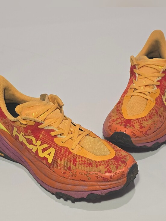 Hoka Shoes - HOKA Speedgoat 6 Women's Size 11 B Orange Red Trail Running Shoes Vibram